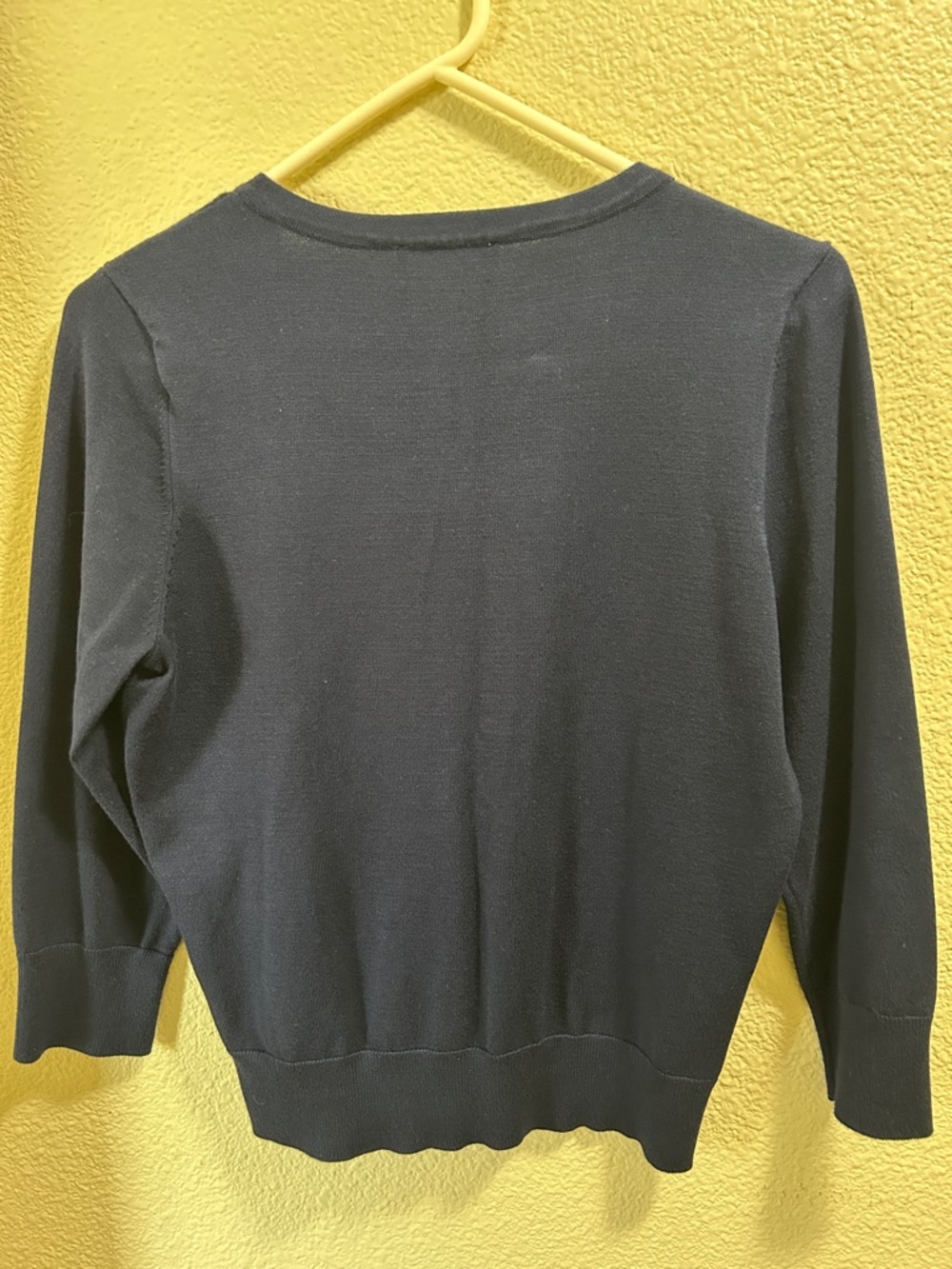 Harper Rose Navy Button-Down Crewneck Cardigan - Picture 3 of 3
